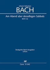 Cantata No. 42 SATB Full Score cover